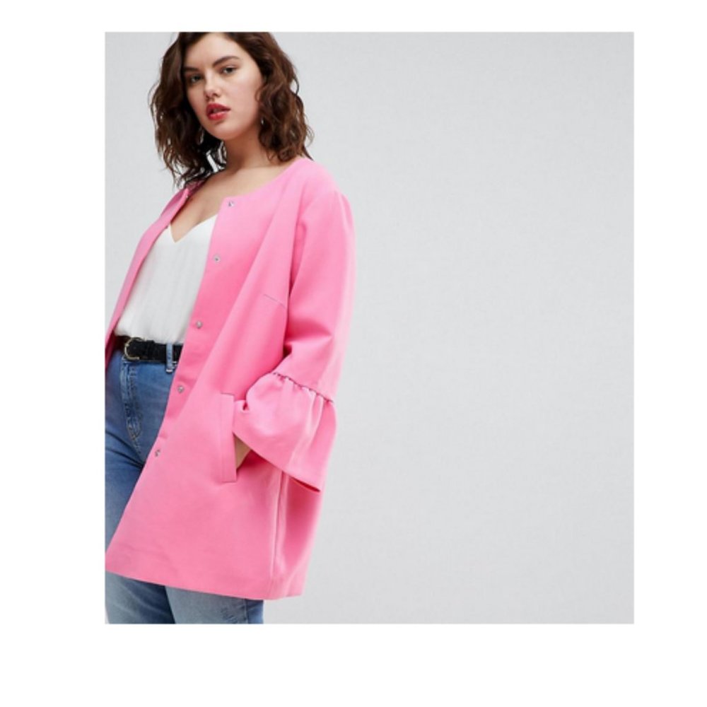 Junarose Fluted Sleeve Jacket